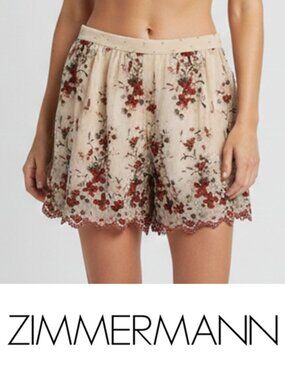 RARE! Zimmerman Sakura Embroidery Shorts S2 b107